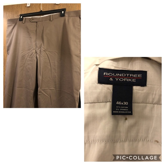 Roundtree and yorke men’s khakis - Picture 1 of 1